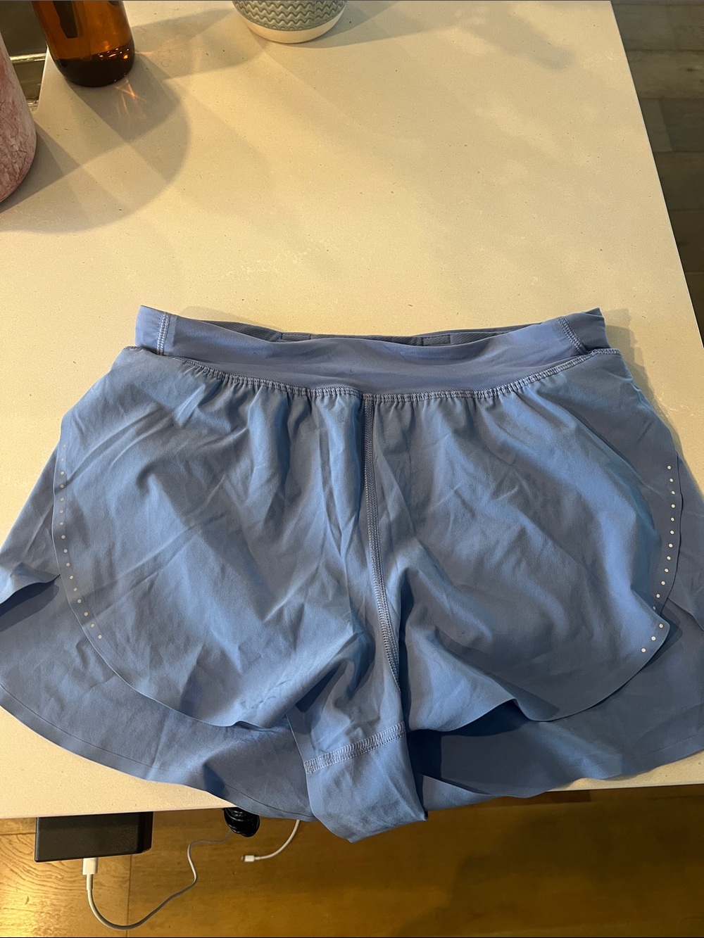 Lululemon Fast & free light blue women's shorts